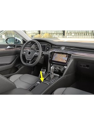 Teknocan Orta Konsol Bardaklık Sürgülü Perdesi Siyah Vw Passat cc ile Uyumlu 2013-2017