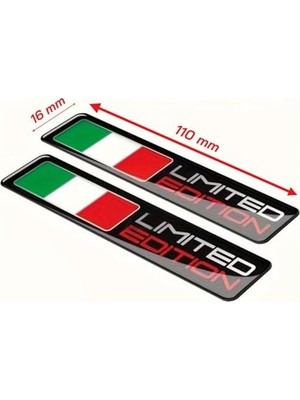 Teknocan Limited Edition 3D Sticker Italyan Bayrağı Tasarımlı