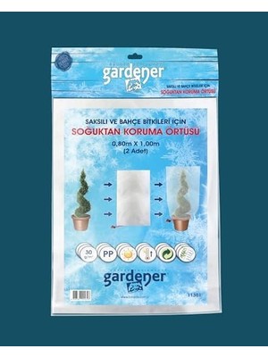 Teknocan 11301 Saksılı Bitkiler Için Soğuktan Koruma Örtüsü 30 G - 0,8 M x 1 M (Paket Içeriği 2 Adettir)