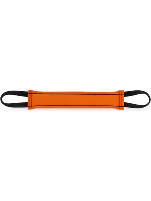 Teknocan Köpek Oyuncağı Siyah Kumaş Isırma Barı – Ultra Series (Turuncu)