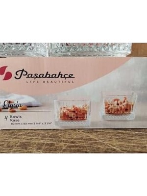 Teknocan Kare 6'lı Çerezlik Tatlı Sunum Kase 869656589622AYBABASTORE