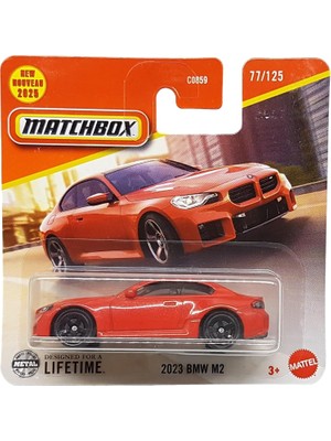 Teknocan Matchbox - 2023 Bmw M2 - Mbx City 77/125 - JBR10 - Short Card - Kırmızı Metalik - Superfast Lesney - Mattel 2025-1:64