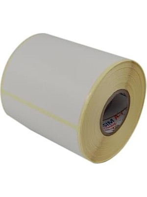 Teknocan Etiket 100MM x 120MM Ruloda 400 Adet 40MM Çapında Baskısız Not Alma Etiketi