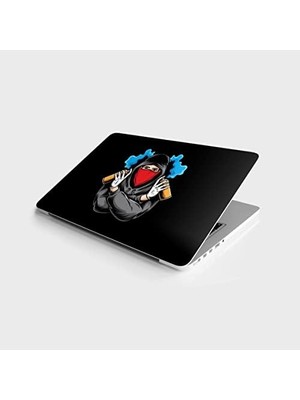 Teknocan Laptop Bilgisayar Notebook Pc Kaplama Etiketi Graffiti Sprey
