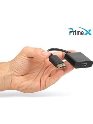 Teknocan PX-1325 Display Port To HDMI Dönüştürücü (Display Port Bilgisayara Takılır) (Hdmı Kablo ile Monitör, Tv Projeksiyon Takılır)