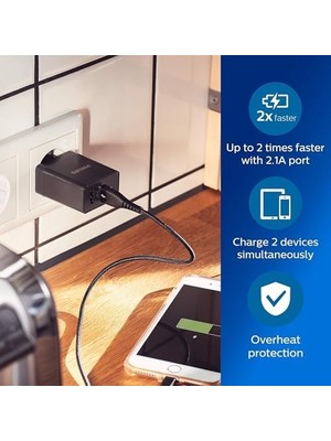 Teknocan 2 Usb-A Duvar Şarjı DLP2610