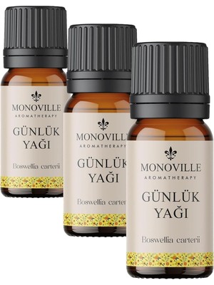 Teknocan Günlük Uçucu Yağı 10 ML%100 Saf ve Doğal (Frankincense Oil) (3 Paketi)