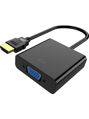 Teknocan Dm CHB020 HDMI To VGA Dişi Çevirici Adaptör Siyah