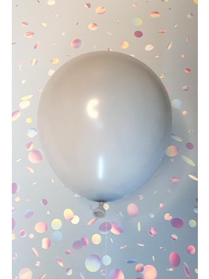 Teknocan Gri Balon 10 Adet - 12 Inc 30 cm Parti Balonu