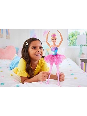 Teknocan Barbıe™ Dreamtopıa Işıltılı Balerin™ Bebek | Sarışın Balerin Bebek | Sihirli Işık Özelliği HLC25