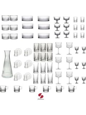 Teknocan 67 Parça Bardak, Sunumluk, Kokteyl, Çerezlik, Kadeh ve Kahve Yanı Full Çeyiz Seti TYB2YS44P8F6OGF920