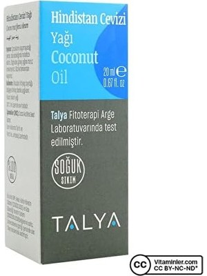 Teknocan Hindistan Cevizi Yağı 20 ml Aromasız Renkli