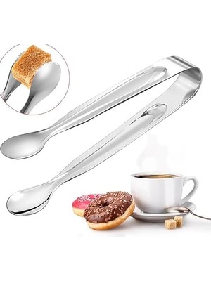 Teknocan Şeker Maşası, 11,50 Cm, Gümüş Rengi