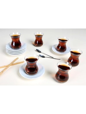 Teknocan Maria Beyaz 12 Parça 6 Kişilik Çay Takımı