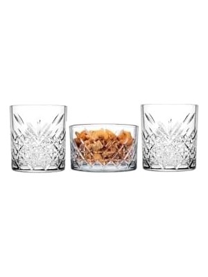 Teknocan 6 Parça Lüx Viski Bardağı Kristal Bardak ve 2 Adet Çerezlik Takımı 869856985662369AYBABASTORE