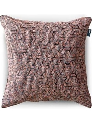 Teknocan Reddish Jakar Dokuma Dekoratif Kırlent/yastık Kılıfı 45X45 CM,%100 Polyester, Contemporary Stil