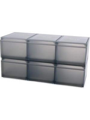 Teknocan Shoecase Premium Ayakkabı ve Spor Ayakkabı Saklama Kutusu Düzenleyici, Kaydırmalı Ayakkabı Tepsisi, 6'lı Paket