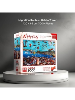 Teknocan 3000 Parça Galata Kulesi Puzzle