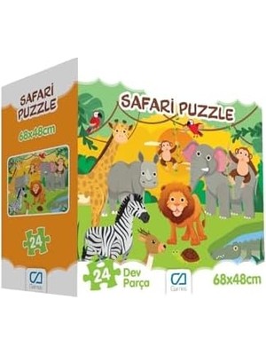 Teknocan 24 Parça 50X70CM Çocuk Yer-Zemin Puzzle Yapboz Serisi