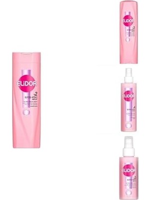 Teknocan Elidor Ultra Işıltı 100 Komple Bakım Seti - Şampuan 400ML + Krem 350ML + Sprey 200ML + Serum 90ML