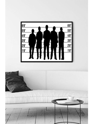 Teknocan (PSTER13767) The Usual Suspectsfilm Afişi Çerçeveli Tablo (50X70CM)