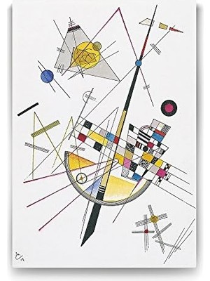 Teknocan Kandinsky - Delicate Tension Tablosu - 80X125CM