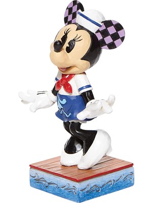 Teknocan Traditions By Jim Shore Minnie Mouse Kişisel Poz Figürü, 12,7 Cm, Çok Renkli