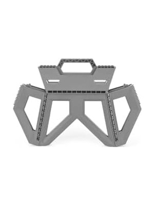 Teknocan Life Çok Amaçlı Katlanabilir Küçük Boy Gri Basamak Tabure Plastik MIT1169