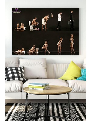 Teknocan (PSTER16385) Kadınlar ve Erkekler Eğlenceli Mizahi Kanvas Tablo 50 x 70