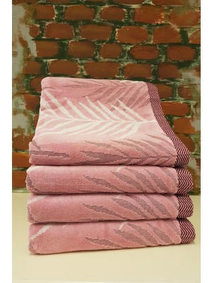 Teknocan Özdilek Yaprak 4'lü Havlu - Pembe