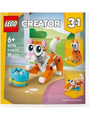 Teknocan Creator Turuncu Kedi 30714 – 6 Yaş ve Üzeri Kız ve Erkek Çocuklar Için Timsaha ve Yuvası, 2 Yumurtası Olan 1 Baykuşa Dönüşebilen Yaratıcı Oyuncak Yapım Seti, Doğum Günü Hediyesi Fikri (79 Parça)