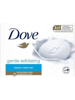 Teknocan Dove Beauty Cream Bar Katı Güzellik Sabunu Gentle Exfoliating Nemlendirici Etkili, 90 G