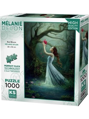 Teknocan 20682 Red Bloom 1000 Parça Puzzle -Ks Puzzle