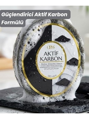 Teknocan Aktıf Karbon Doğal Naturel Kokulu Süngerli Sabun