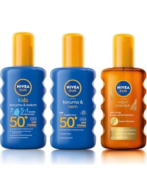 Teknocan Sun Spf 50+ Koruma & Nem Güneş Spreyi (200 Ml) ve Sun Spf 50+ Koruma & Bakım Çocuk Güneş Spreyi 200 ml ve Sun Spf 6 SPREY(200 Ml)
