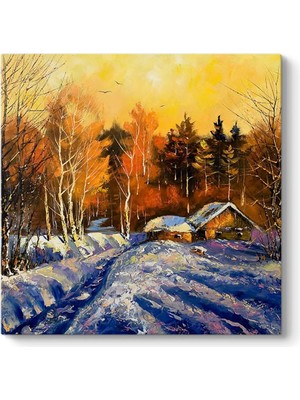 Teknocan Kış Manzara Tablosu 40 x 40
