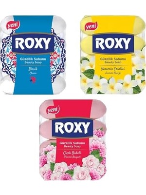 Teknocan Roxy Güzellik Sabunu 4X70 gr x 3 Lü Karma Set