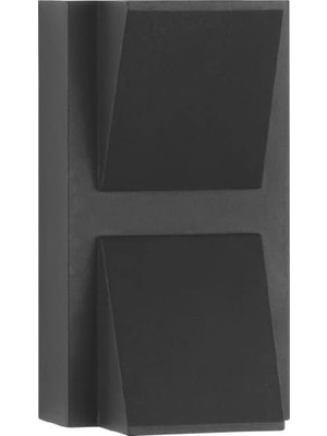 Teknocan Cata Rodos 7 Watt Modern Duvar LED Aplik 3200K Gün Işığı Çift Yönlü Iç ve Dış Mekan Aplik IP44