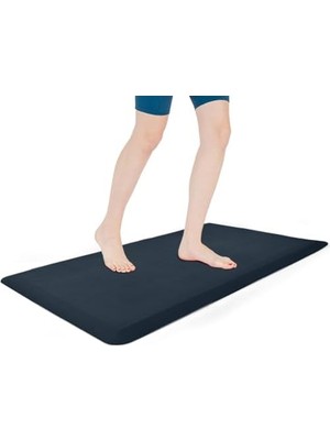 Teknocan Yorgunluk Önleyici Mat, 1.3 cm Kalınlık, Mutfak Paspası, 44X71 Cm, Siyah