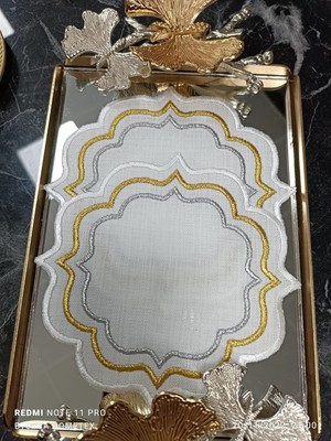Teknocan Lasetu Home, Gold Gümüş Kokteyl Peçete