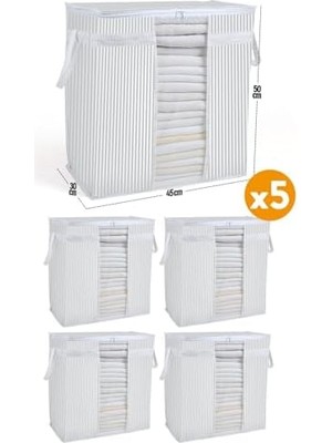Teknocan 5 Adet - Pencereli Saklama Çantası 50 x 45 x 30 cm