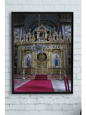 Teknocan (PSTER11693) Kilise Kutsal Mekan Çerçeveli Tablo 4 (50X70CM)