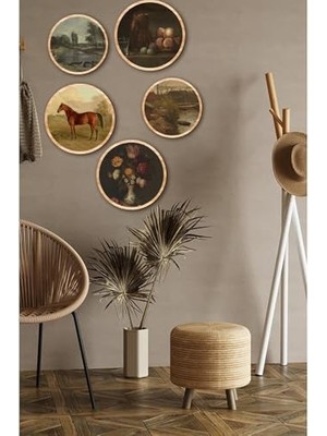 Teknocan Notpa Dekorize Mdf 5 Parça Çerçeve Görünümlü Tablo Set 5005, TYC9MUXL5N171007550182969