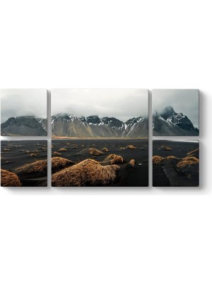 Teknocan Izlanda Vestrahorn Dağı Tablosu 126 x 63-5 Parçalı