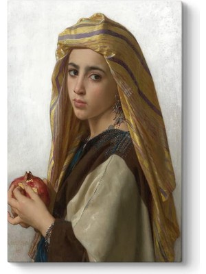 Teknocan William Adolphe Bouguereau - With Pomegranate Tablosu 60 x 90