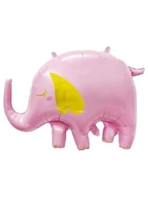 Teknocan Sevimli Pembe Fil Folyo Balon 60 * 84 cm