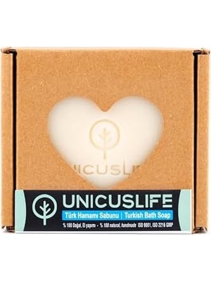 Teknocan Unicuslife% 100 Saf Doğal Türk Hamamı Sabunu Katkısız El Yapımı 100 gr