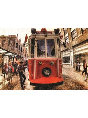 Teknocan Tramvay 1000 Parça Puzzle