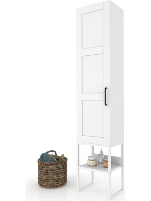 Teknocan BNY131-BEYAZ Metal Ayaklı Banyo Dolabı