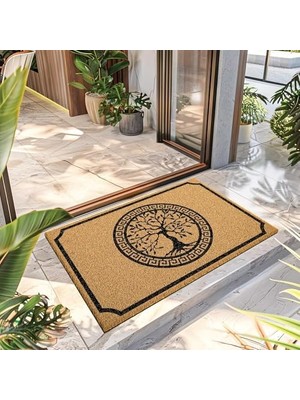 Teknocan Decovetro Paspas Hayat Ağacı Desenli Kapı Önü Paspası 40 x 60 cm